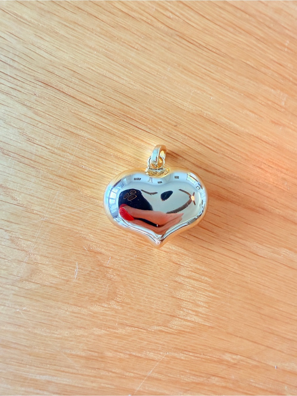 Clare V grand Mylar heart Charm - NWT $65